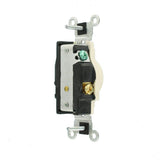 20 Amp Commercial Grade Double-Pole Single Outlet, Light Almond - Super Arbor