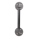 1/2 in. x 12.5 in. L Black Pipe Barn Door Handle Kit