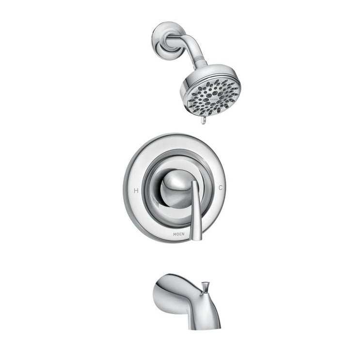 Essie Single-Handle 5-Spray Tub and Shower Faucet with Valve in Chrome (Valve Included)