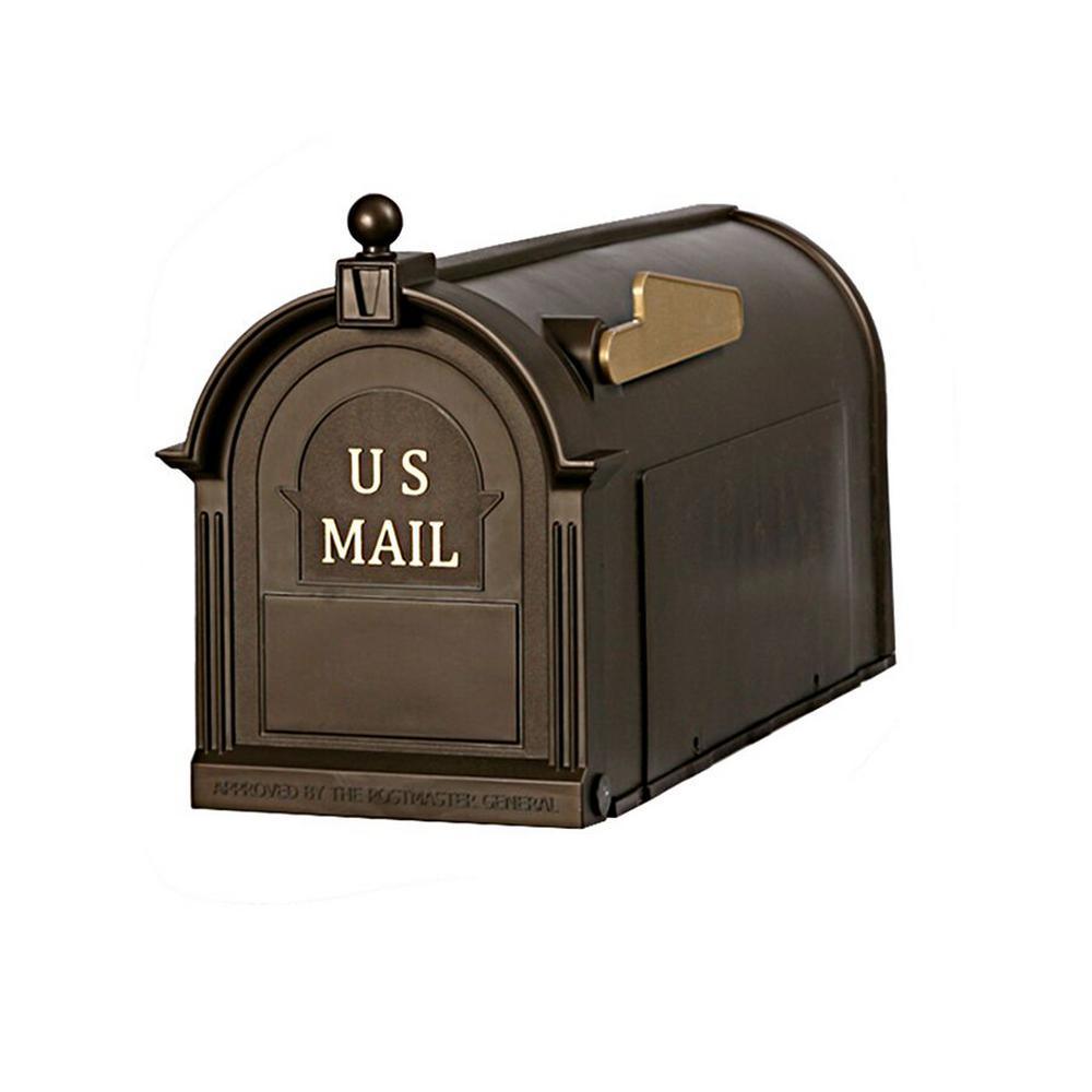 Ambrose Black Post Mount Mailbox - Super Arbor