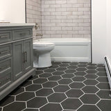 Merola Tile Vintage Hex Marengo 8-5/8 in. x 9-7/8 in. Porcelain Floor and Wall Tile (11.56 sq. ft. / case)