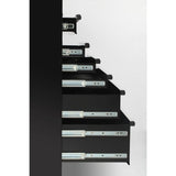 61 in. W x 18 in. D x 6-Drawer Tool Chest Rolling Cabinet in Black