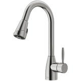 Graham Single-Handle Pull-Down Sprayer Kitchen Faucet in Matte Black - Super Arbor
