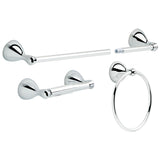 Delta 3-Piece Foundations Polished Chrome Decorative Bathroom Hardware Set
