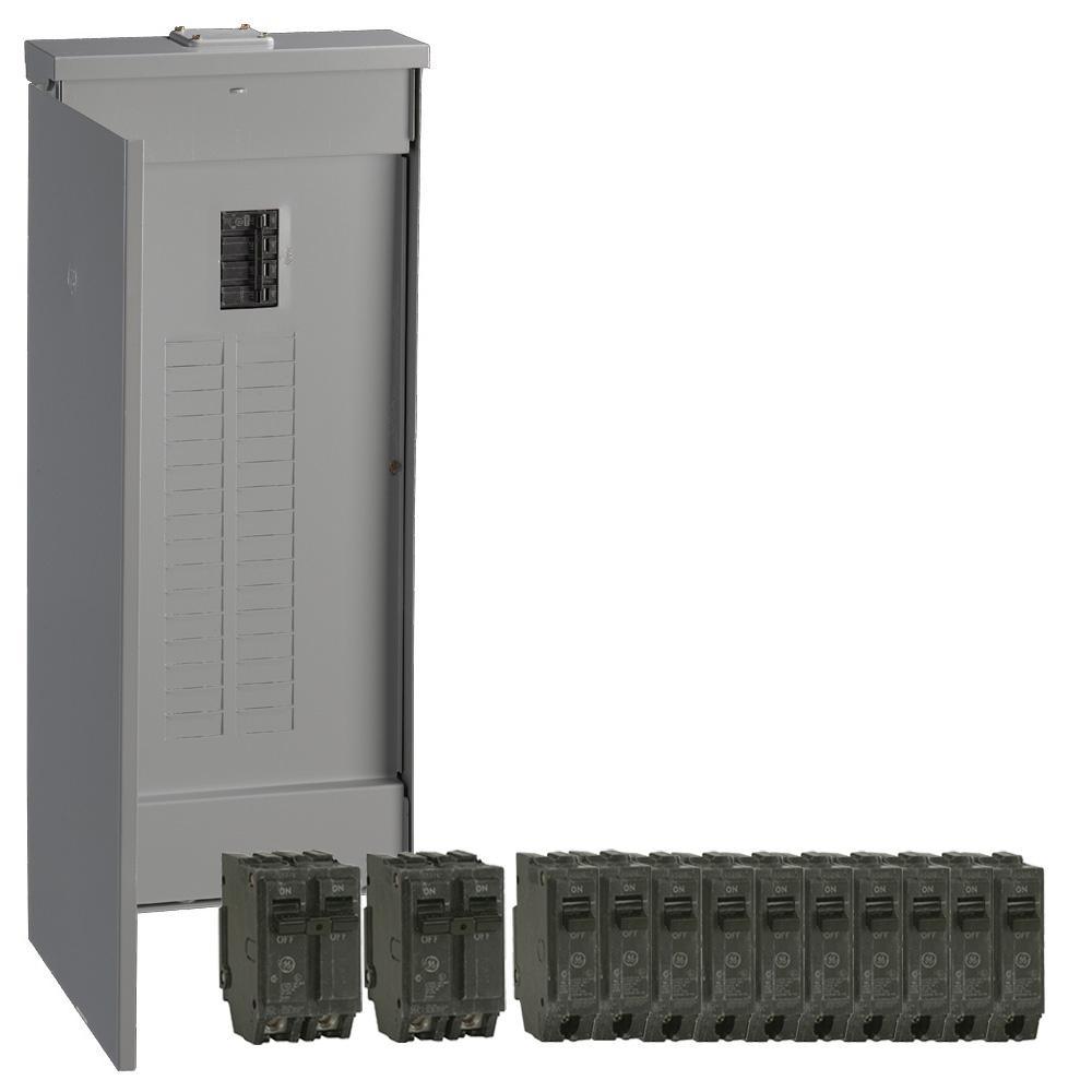 PowerMark Gold 200 Amp 32-Space 40-Circuit Outdoor Main Breaker Value Kit Includes Select Circuit Breaker - Super Arbor