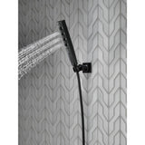 Zura 5-Spray 1.3 in. Single Wall Mount Handheld H2Okinetic Shower Head in Matte Black - Super Arbor