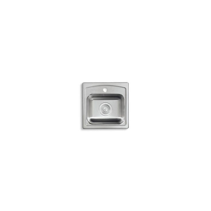 Toccata Drop-In Stainless Steel 15 in. 1-Hole Single Bowl Bar Kitchen Sink