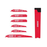 Nail-Embedded Wood and Metal Cutting Bi-Metal Reciprocating Saw Blade Set (6-Piece) - Super Arbor