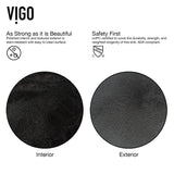 VIGO Onyx Vessel Sink in Gray with Faucet in Matte Black