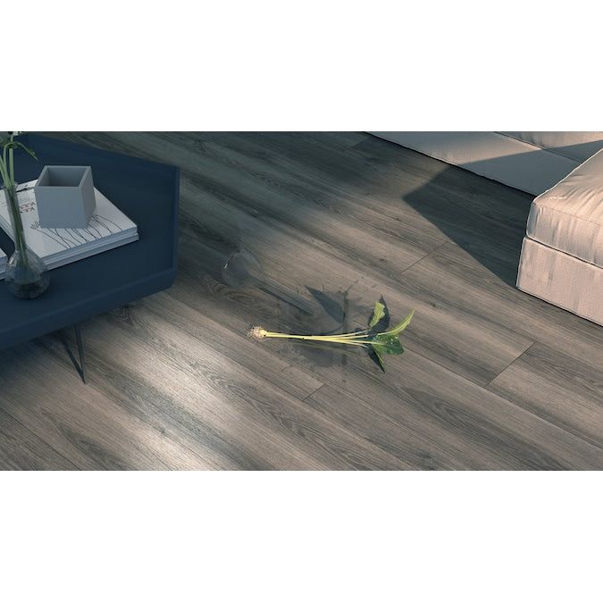 STAINMASTER PetProtect Pheasant Lane Oak 12-mm T x 7-1/2-in W x 50-in L Waterproof Wood Plank Laminate Flooring (23.69-sq ft / Carton)