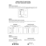 15.5 in. W x 19.5 in. H x 5 in. D Aluminum Recessed Medicine Cabinet