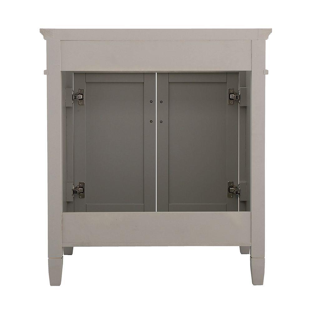 Ashburn 30 in. W x 21.63 in. D Vanity Cabinet in Grey - Super Arbor