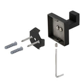 Square Bathroom Robe Hook and Towel Hook in Stainless Steel Matte Black (2-Pack) - Super Arbor