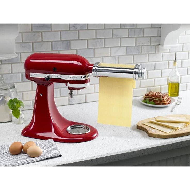 KitchenAid Stand Mixer Residential Stainless Steel Pasta Roller Attachment
