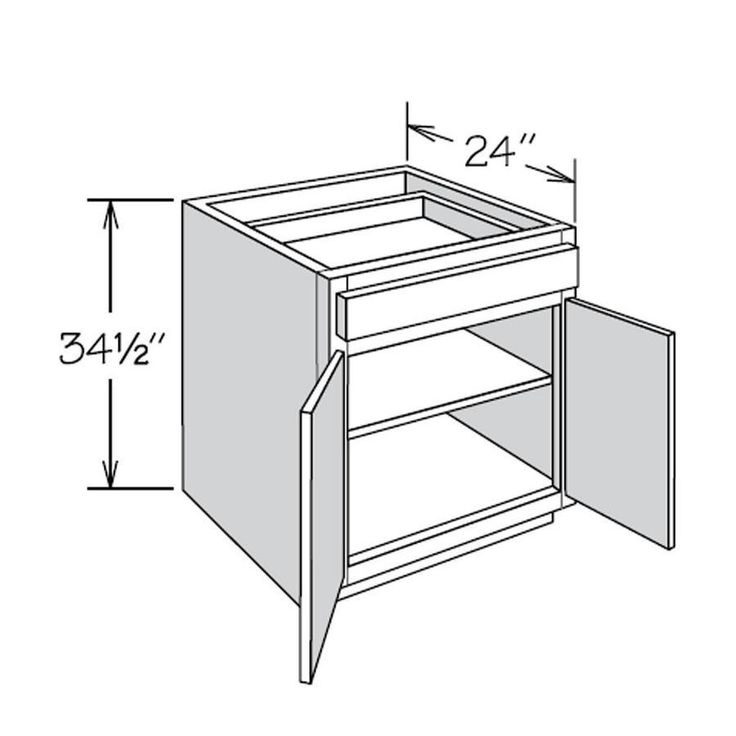 allen + roth Aveley 30-in W x 34.5-in H x 24-in D Linen Maple Door and Drawer Base Semi-Custom Cabinet