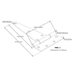 Everbilt 8 in. Zinc-Plated Gate Tee Hinge