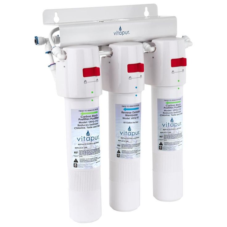 Three Stage 20.3 GPD Quick Connect Reverse Osmosis Water Treatment System