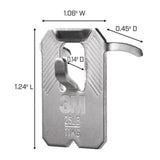 3M Claw Silver Drywall Picture Hanger, 25 lb Capacity, 4-Pack