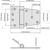Everbilt 3-1/2 in. Black Spring Gate Tee Hinge