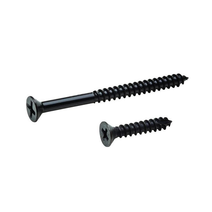 #9 x 1 in. and #9 x 2-1/4 in. Phillips Flat-Head Oil Rubbed Bronze Door Hinge Wood Screw Kit (21-Pack)