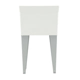 Utilatub 24 in. x 20 in. Structural Thermoplastic Floor-Mount Utility Tub in White - Super Arbor