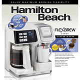 12-Cup White FlexBrew 2-Way Coffee Maker