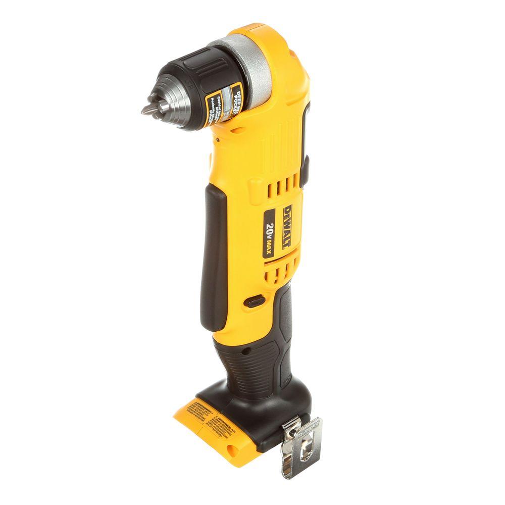 20-Volt MAX Lithium-Ion Cordless 3/8 in. Right Angle Drill (Tool-Only) - Super Arbor