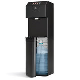 Electronic Bottom Loading Water Cooler Water Dispenser - 3 Temperatures, Self Cleaning Black Stainless Steel