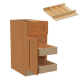 Home Decorators Collection Newport 15 in. W x 24 in. D x 34.5 in. H Assembled Plywood Base Kitchen Cabinet in Cinnamon with 2ROT Utility LH