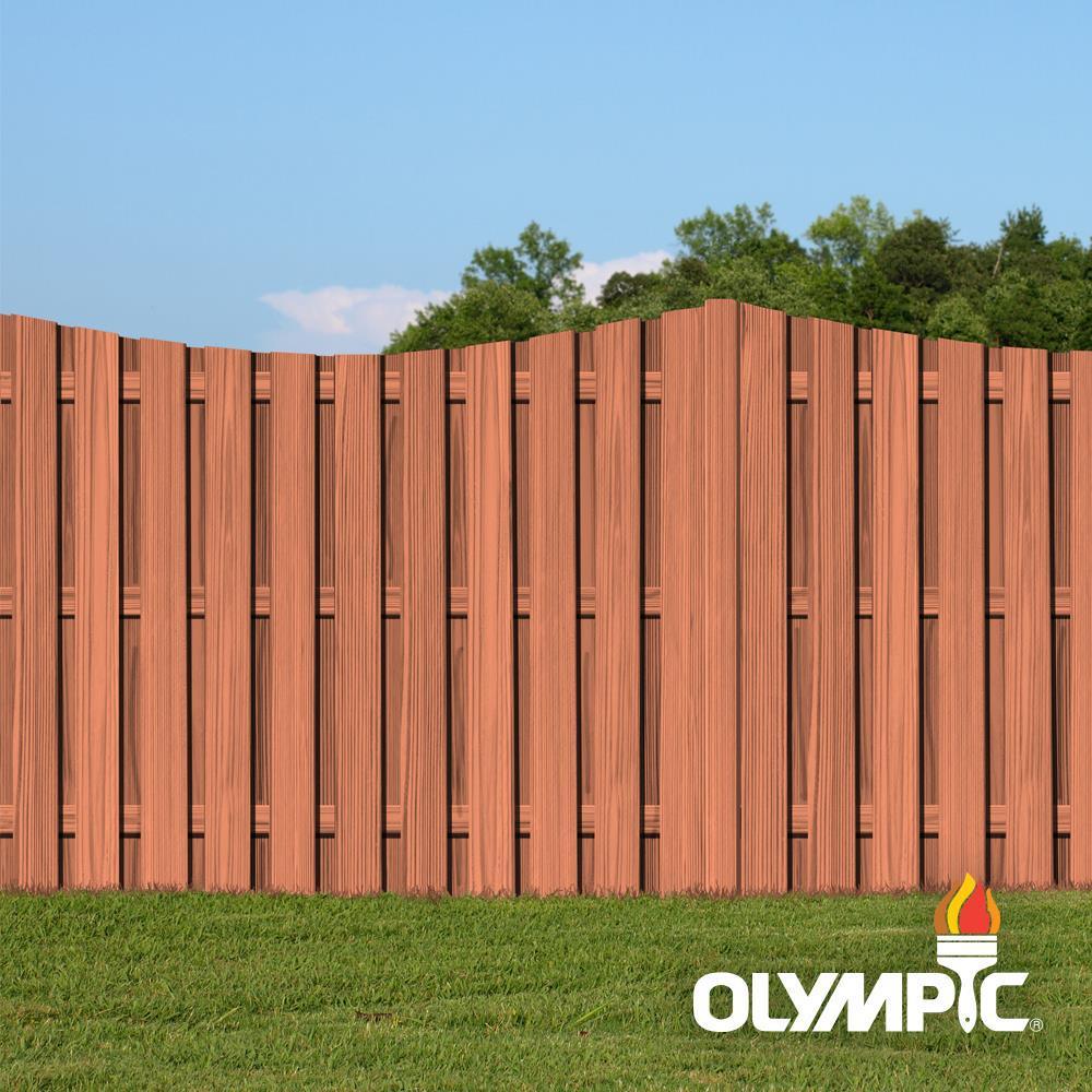 Olympic Maximum 5 gal. Rosewood Semi-Transparent Exterior Stain and Sealant in One - Super Arbor
