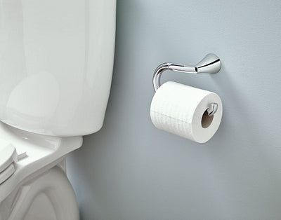 Moen The Glyde Collection Brushed Nickel Single post Toilet Paper Holder