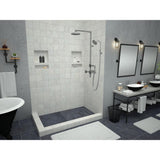 Redi Trench 48 in. x 72 in. Double Threshold Shower Base with Right Drain and Tileable Trench Grate - Super Arbor