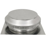 14 in. Dia Aluminum Roof Louver Exhaust Vent in Mill Finish - Super Arbor