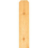 5/8 in. x 5-1/2 in. x 6 ft. Western Red Cedar Dog-Ear Fence Picket - Super Arbor