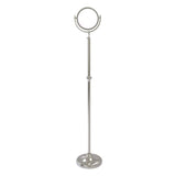 Allied Brass 10.5-in x 68-in Satin Chrome Double-Sided Magnifying Freestanding Vanity Mirror