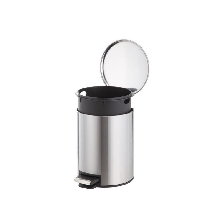 Style Selections 5-Liter Stainless Steel Steel Commercial Trash Can with Lid