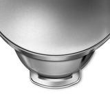 simplehuman 45-Liter Brushed Stainless Steel Steel Trash Can with Lid