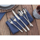 Rain II 36-Piece Forged 18/10 Stainless Steel Flatware Set Service for 12