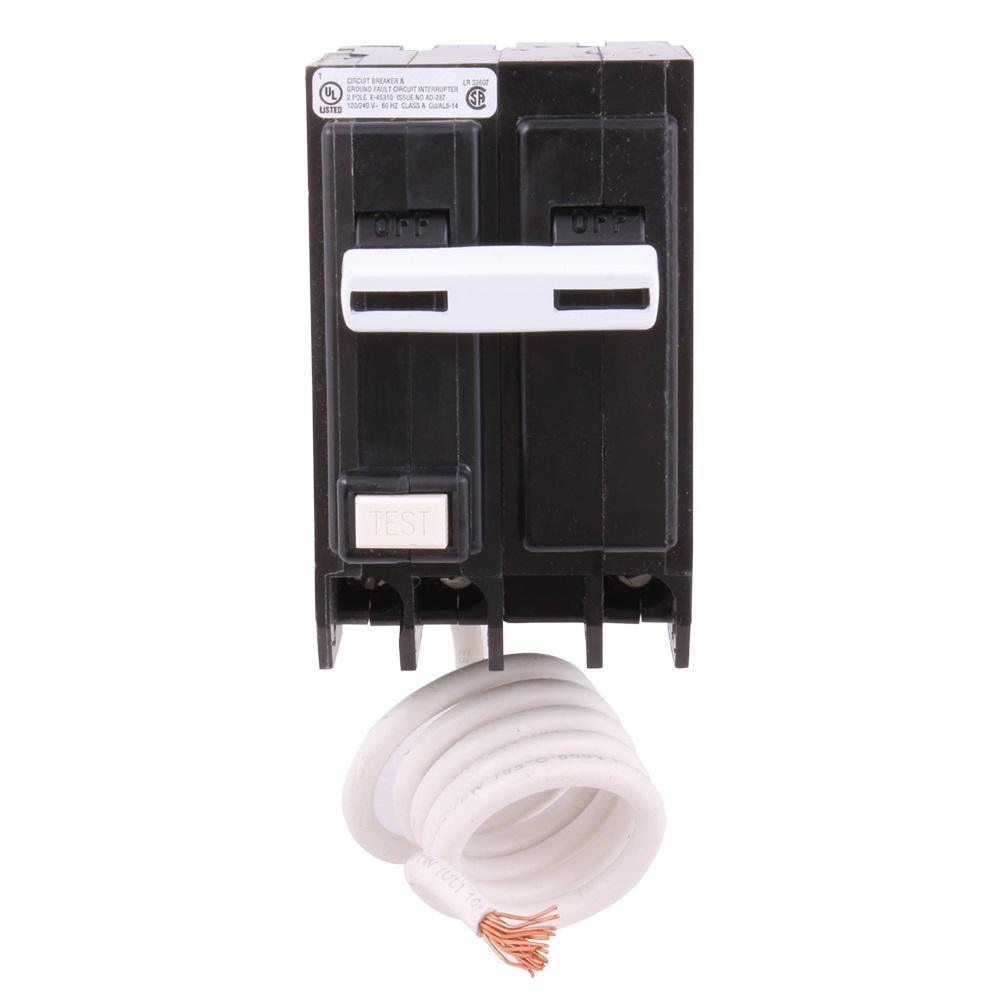 30 Amp Double Pole Ground Fault Breaker with Self-Test - Super Arbor