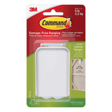 3M Command Plastic-Coated White Jumbo Canvas Picture Hanger, 5 lb, 1 Pack