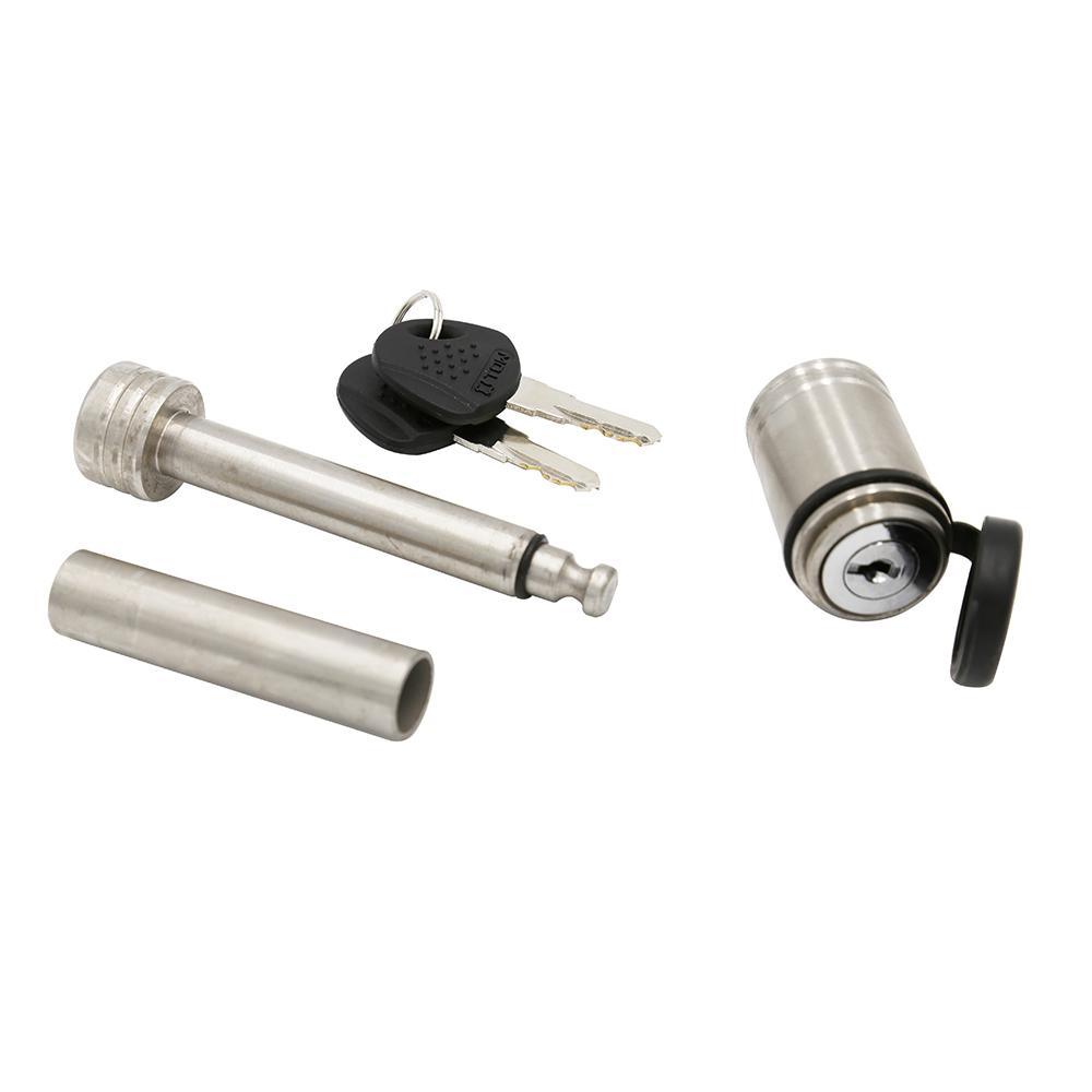 TowSmart Stainless Barrel Style Receiver Lock (Sleeved) - Super Arbor