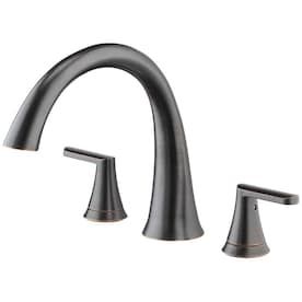 Jacuzzi Lauren Oil Rubbed Bronze 2-handle Commercial/Residential Deck Mount Roman Bathtub Faucet