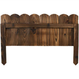 Sunnydaze Decor Rustic 22 in. L x 15 in. H Wood Garden Fence (5-Pack) - Super Arbor