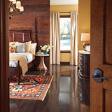 Accent Aged Bronze Passage Hall/Closet Door Lever with Camelot Trim - Super Arbor