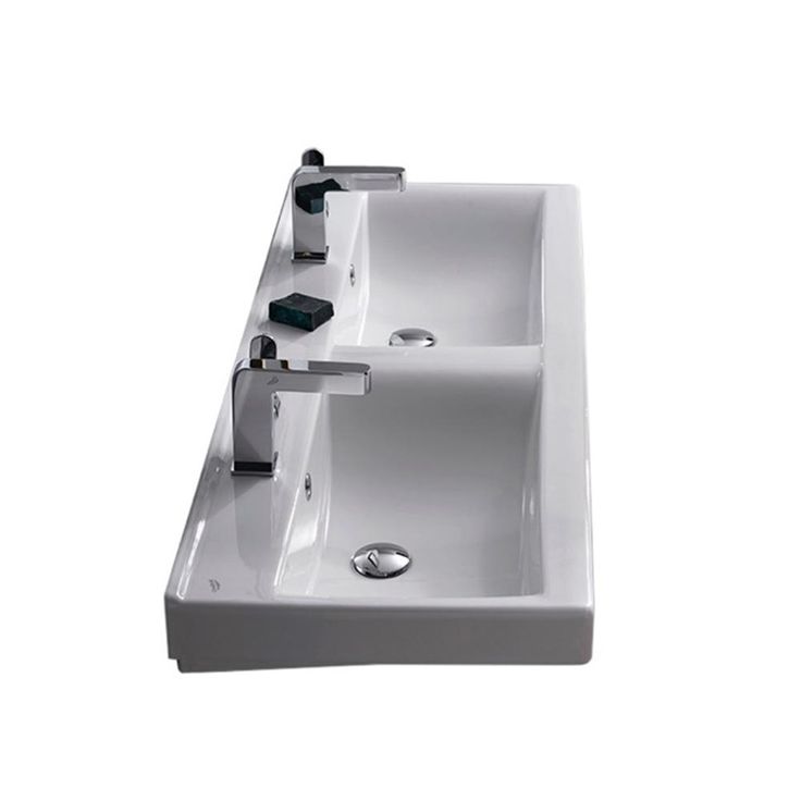 Nameeks Mona Wall Mounted Bathroom Sink in White