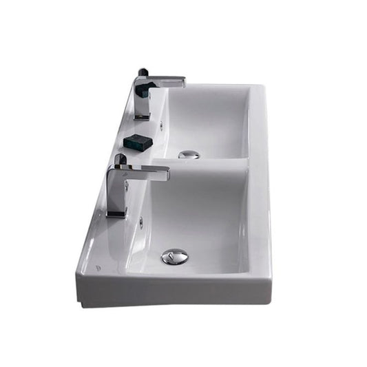 Nameeks Mona Wall Mounted Bathroom Sink in White