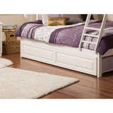 Raised Panel Trundle Twin White - Super Arbor
