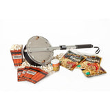 Open Fire Pop 13-Piece Aluminum Black Popcorn Popper Set