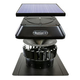 40-Watt Hybrid Solar/Electric Powered Roof Mount Attic Fan with Included Inverter - Super Arbor