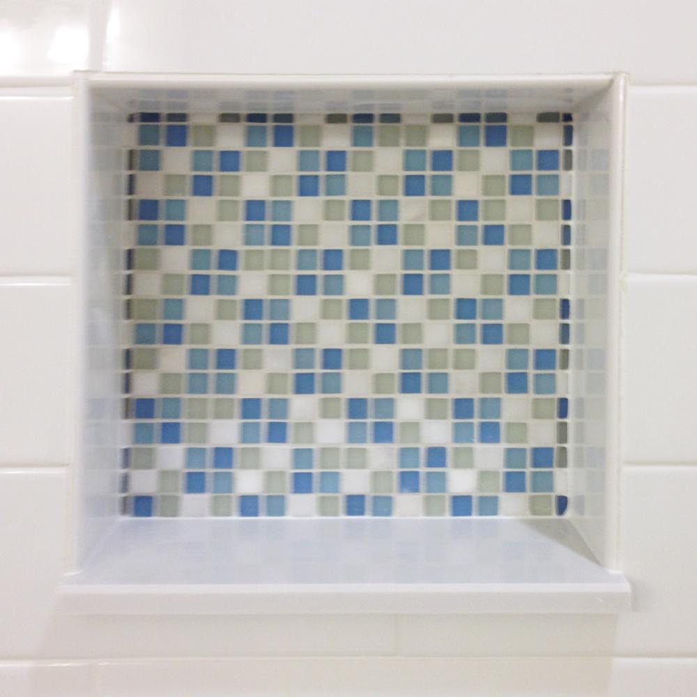 8 in. x 8 in. x 3.5 in. Shower Niche in Gray - Super Arbor